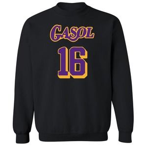 Los Angeles Lakers Pau Gasol Crew Neck Sweatshirt